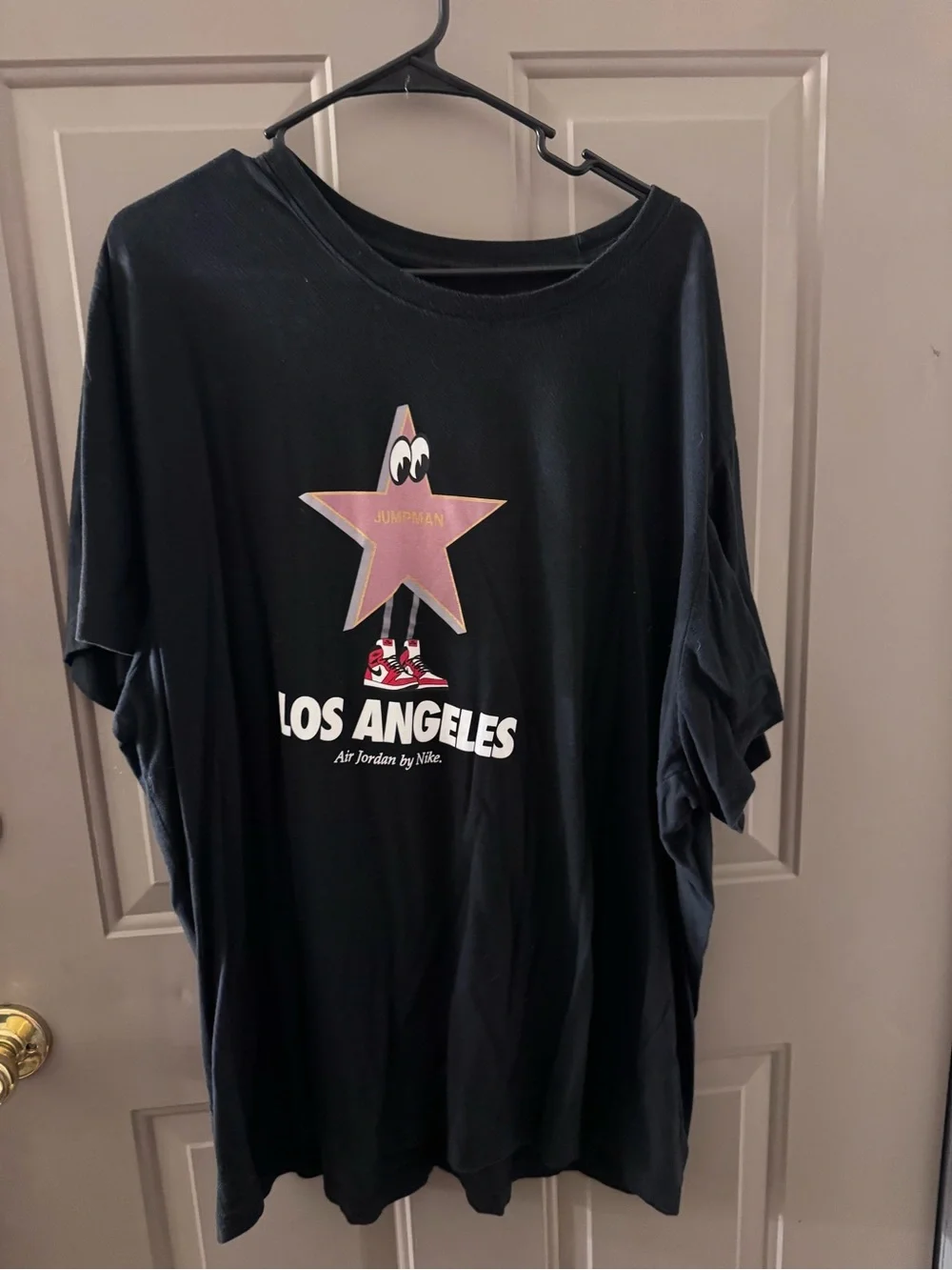 Jordan Black Los Angeles “JUMPMAN” Star Graphic Short Sleeve Tee
